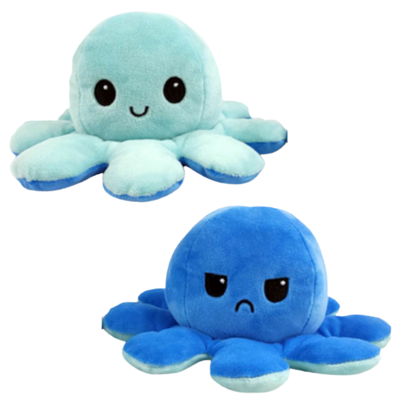 Peluche réversible mini poulpe