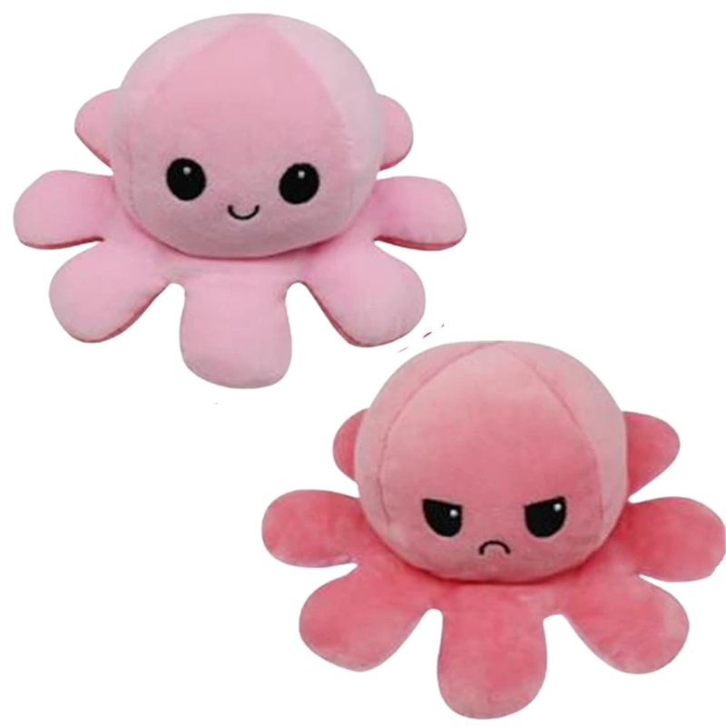 Peluche réversible mini poulpe