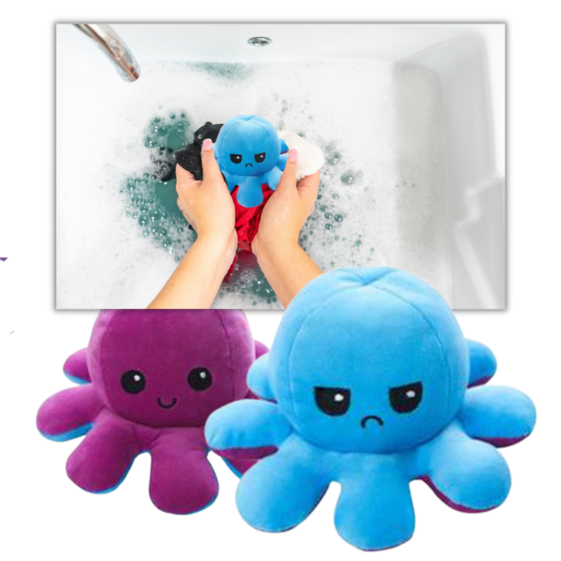 Peluche réversible mini poulpe