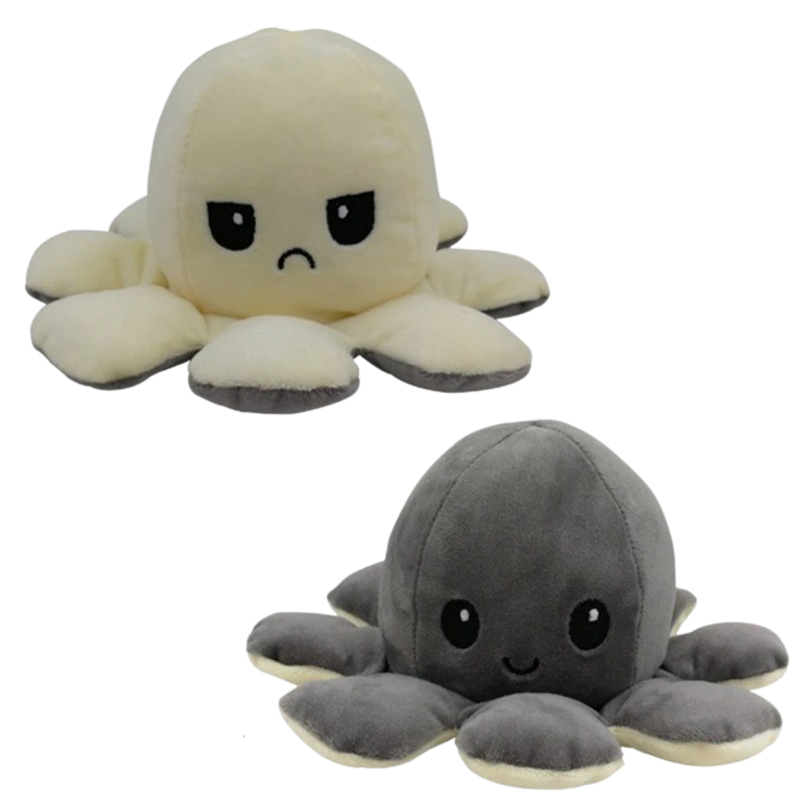 Peluche réversible mini poulpe
