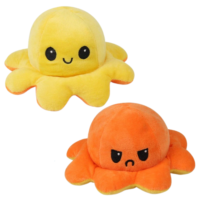 Peluche réversible mini poulpe