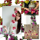 Guirlande de roses artificielles