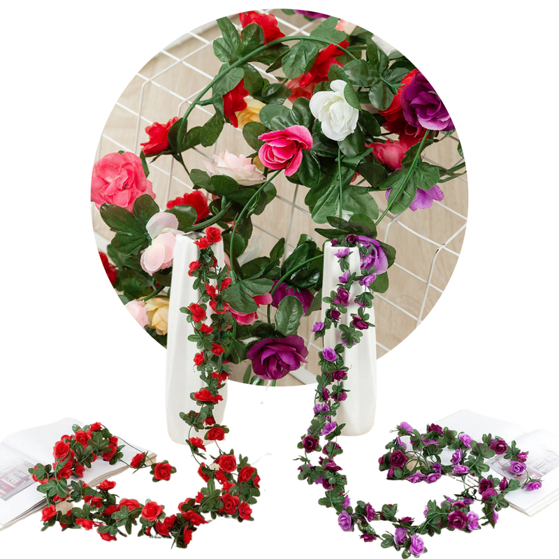 Guirlande de roses artificielles
