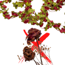 Guirlande de roses artificielles