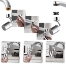 Buse de robinet rotative anti-éclaboussures orientable à 360°