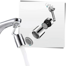 Buse de robinet rotative anti-éclaboussures orientable à 360°