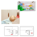 Lot de 4 serrures magnétiques d'armoires pour la sécurité des enfants