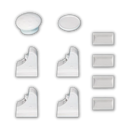 Lot de 4 serrures magnétiques d'armoires pour la sécurité des enfants