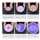 6 couvercles extensibles en silicone