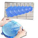 6 couvercles extensibles en silicone