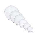 6 couvercles extensibles en silicone