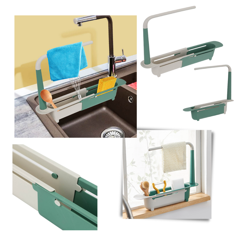 Support de rangement extensible pour évier