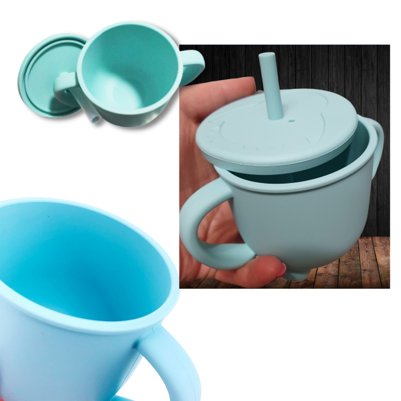 Tasse à bec en silicone pour bébés