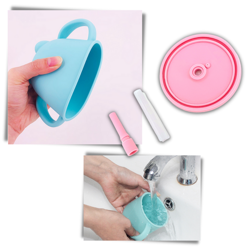 Tasse à bec en silicone pour bébés
