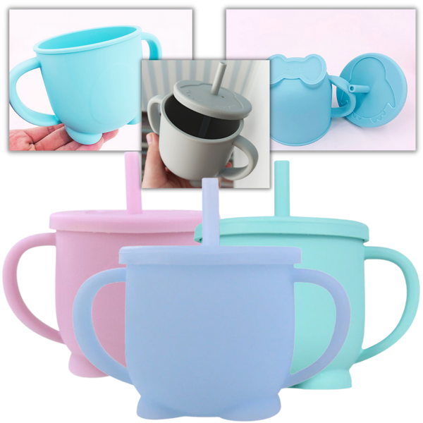 Tasse à bec en silicone pour bébés