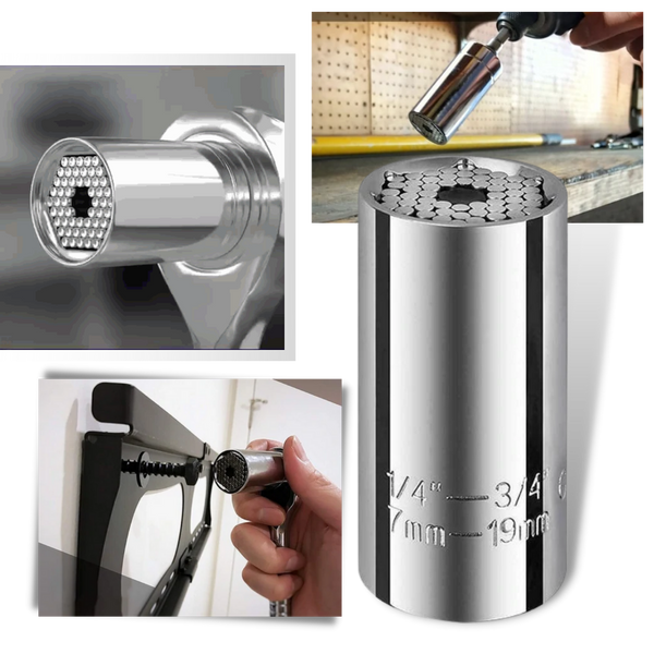 Clé à douilles universelle