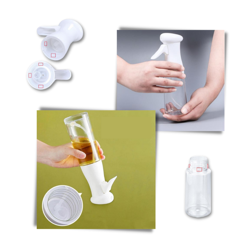 Bouteille de pulvérisation d'huile à pression