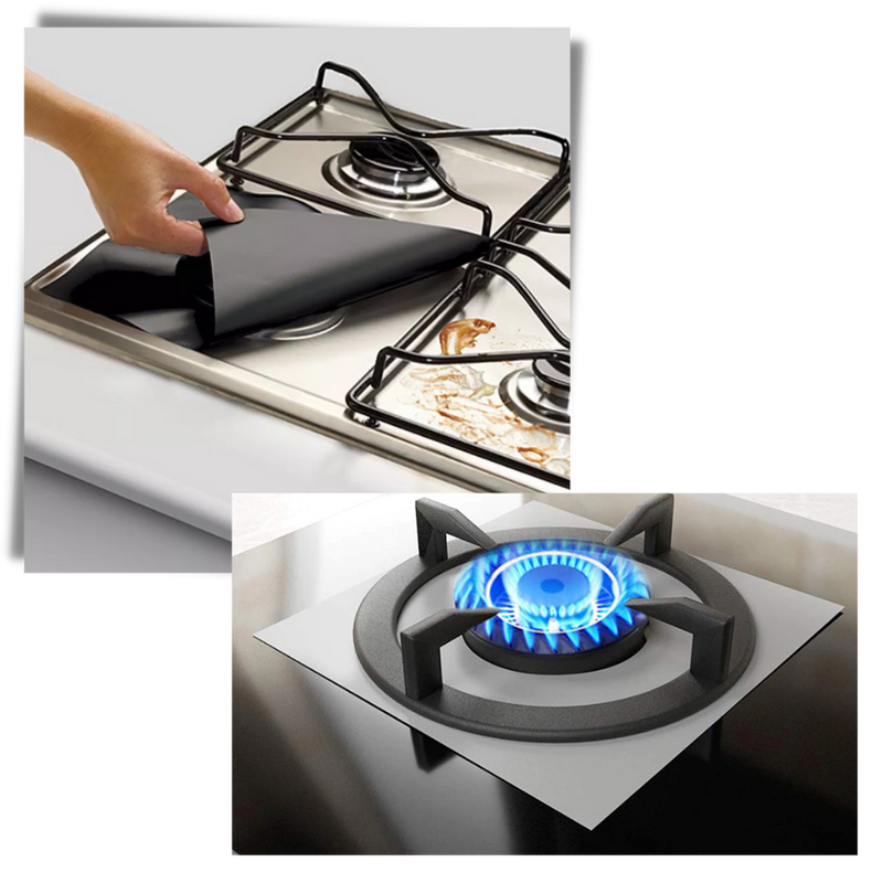 Couverture de protection pour cuisinière à gaz (lot de 2)