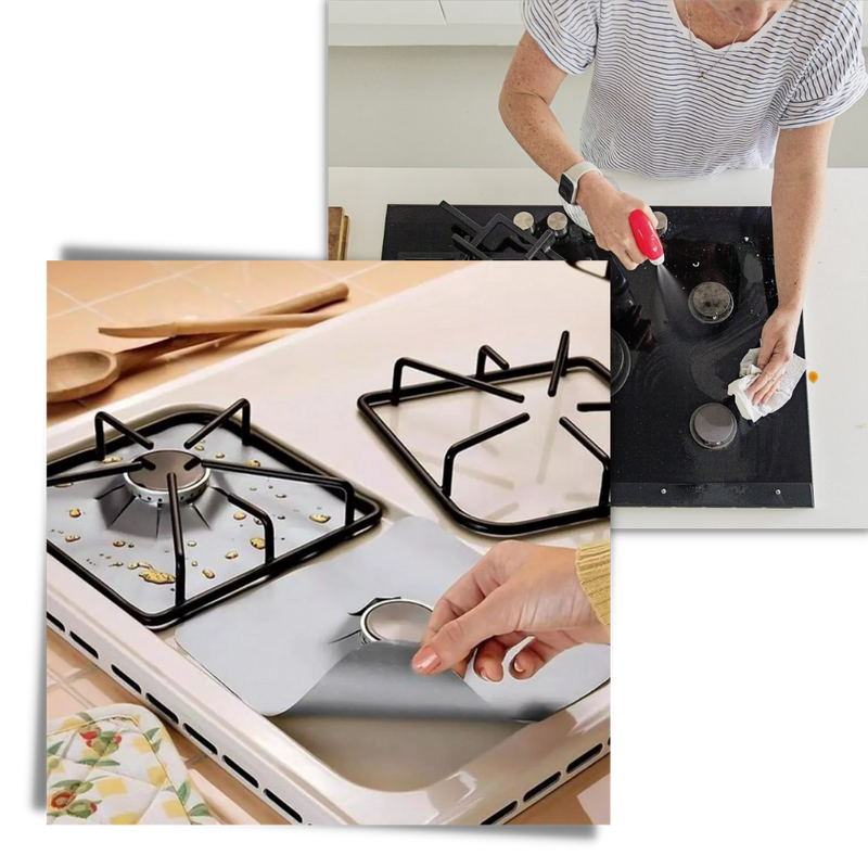 Couverture de protection pour cuisinière à gaz (lot de 2)