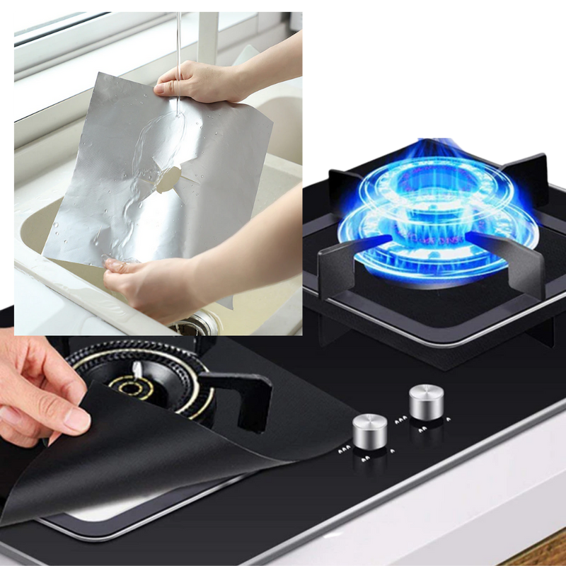 Couverture de protection pour cuisinière à gaz (lot de 2)