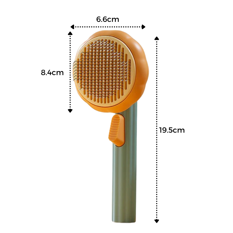 Brosse autonettoyante pour animaux de compagnie
