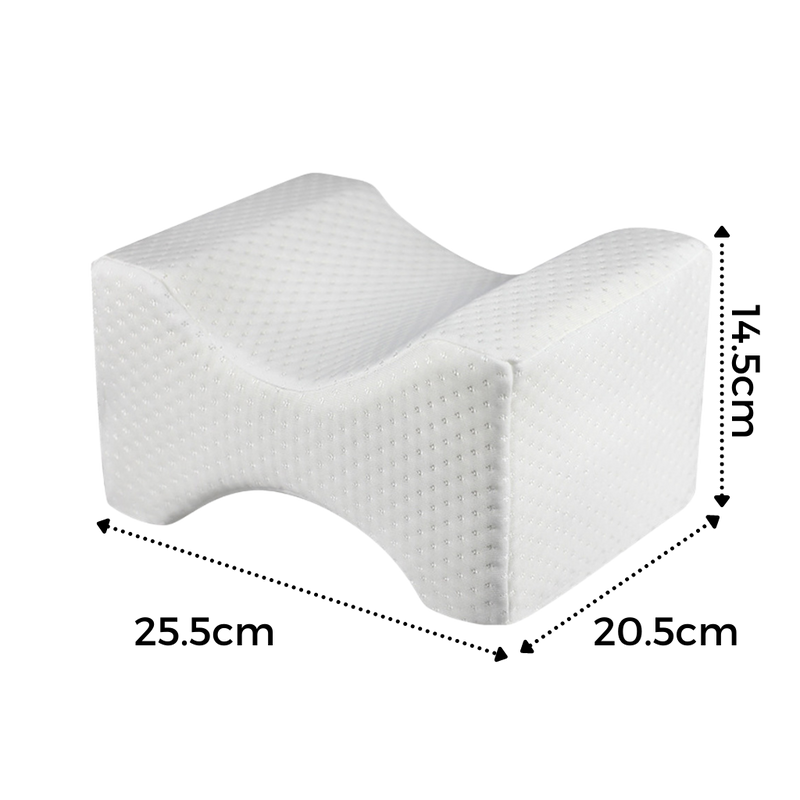 Oreiller en mousse à mémoire de forme pour entre cuisse