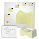 Oreiller en mousse à mémoire de forme pour entre cuisse