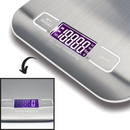 Balance de cuisine numérique LCD en acier inoxydable