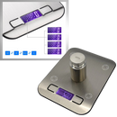 Balance de cuisine numérique LCD en acier inoxydable