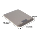 Balance de cuisine numérique LCD en acier inoxydable