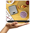 Balance de cuisine numérique LCD en acier inoxydable