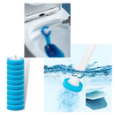 Ensemble de brosses de toilettes jetables