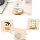 Chauffe-tasse USB électrique en bois