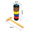 Jouet magique d'homme en bois incassable