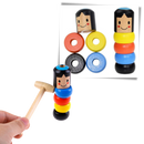 Jouet magique d'homme en bois incassable