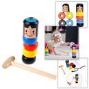 Jouet magique d'homme en bois incassable