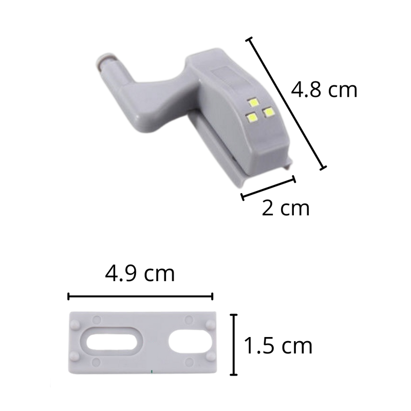 Lot de 3 lumières LED pour charnières