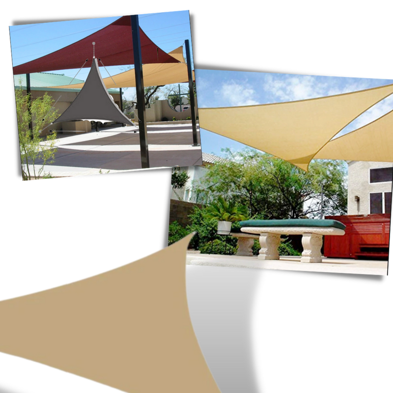 Voile d'ombrage triangulaire résistante à l'eau