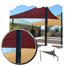 Voile d'ombrage triangulaire résistante à l'eau