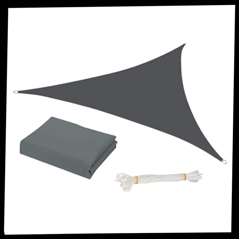 Voile d'ombrage triangulaire résistante à l'eau