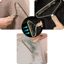 Brosse pour poils d'animaux en bois