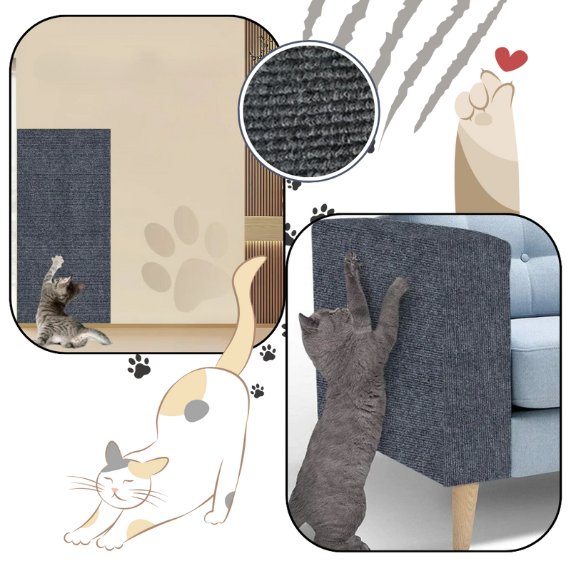 Griffoir mural adhésif pour chat