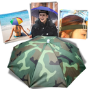 Chapeau parapluie ajustable mains libres