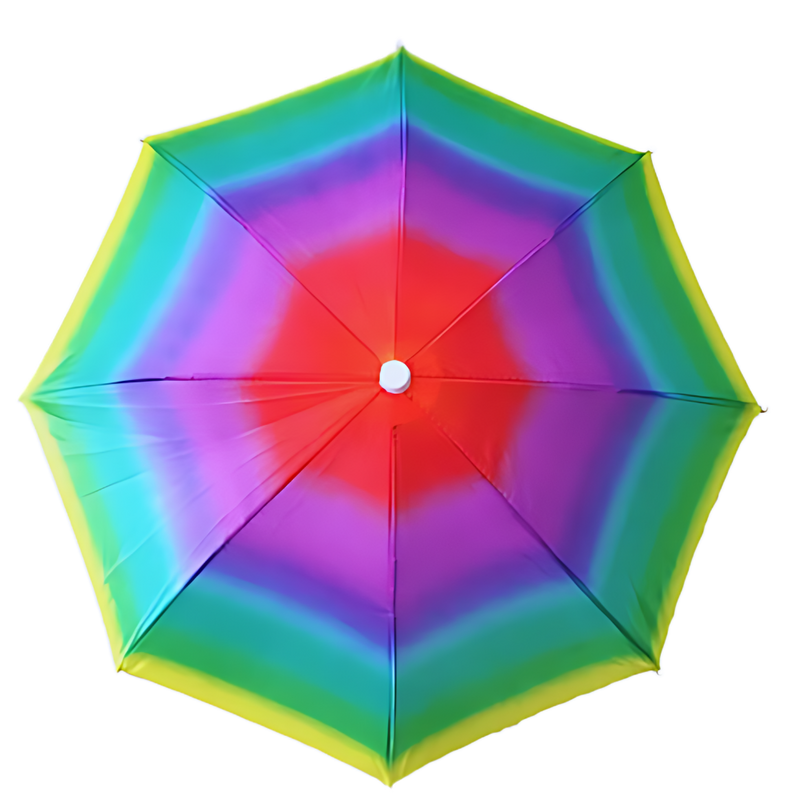 Chapeau parapluie ajustable mains libres