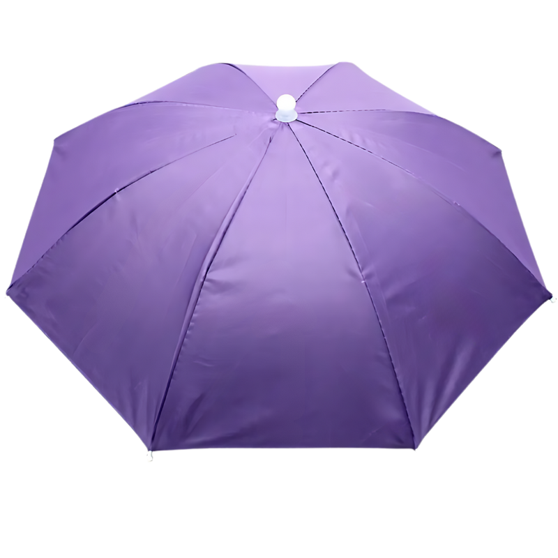 Chapeau parapluie ajustable mains libres
