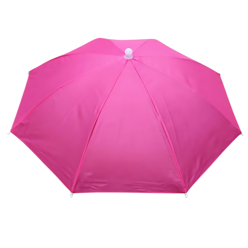 Chapeau parapluie ajustable mains libres