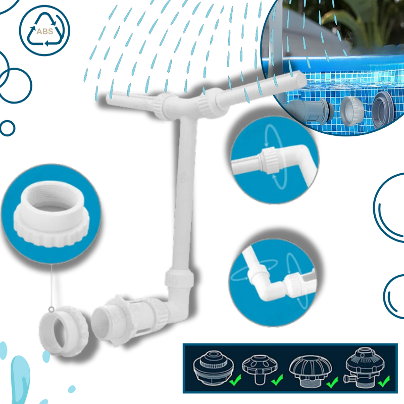 Fontaine et cascade de piscine