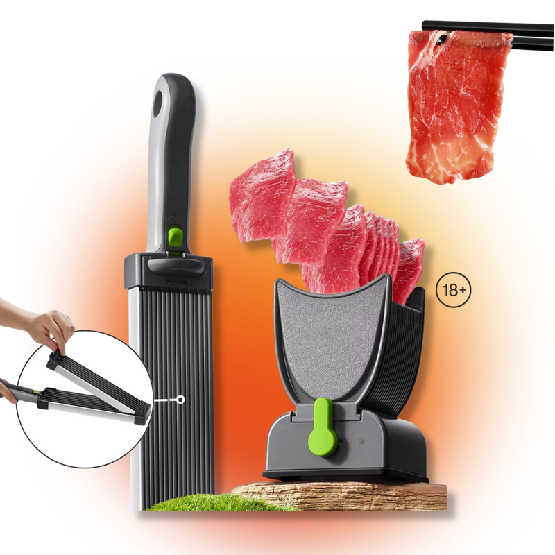 Trancheuse à viande manuelle à épaisseur ajustable