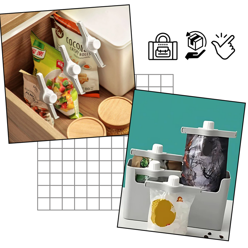 Pinces hermétiques pour sacs de chips