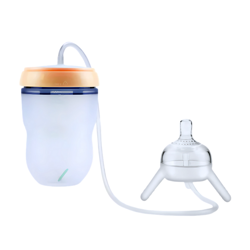 Biberon auto-alimenté avec valve anti-colique